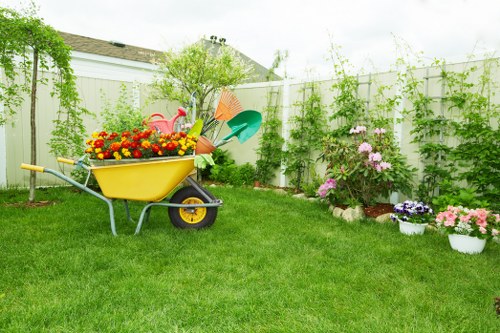 Tree surgery pricing example for a terraced house garden in Bow